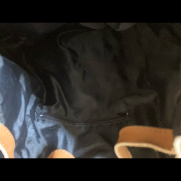 Hand made vintage one of a kind Ecuador Kilim style carpet bag - Picture 9 of 16